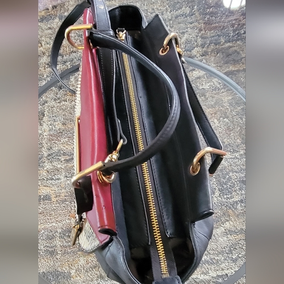 Vince Camuto leather satchel handbag - Picture 6 of 14